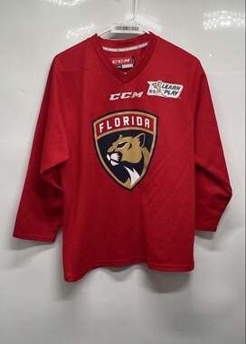 CCM Youth Florida Panthers Learn to Play Red Practice Jersey Size L/XL